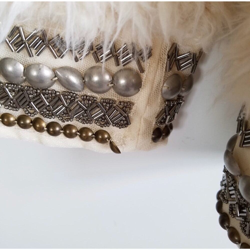 Jessica Simpson Faux Fur Beaded Jacket - Picture 8 of 8